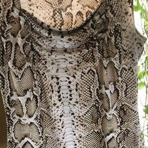 3/$20 Adorable Snakeskin Print Sleeveless Top